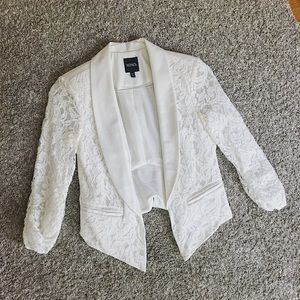 XOXO white (ivory) lace blazer - S